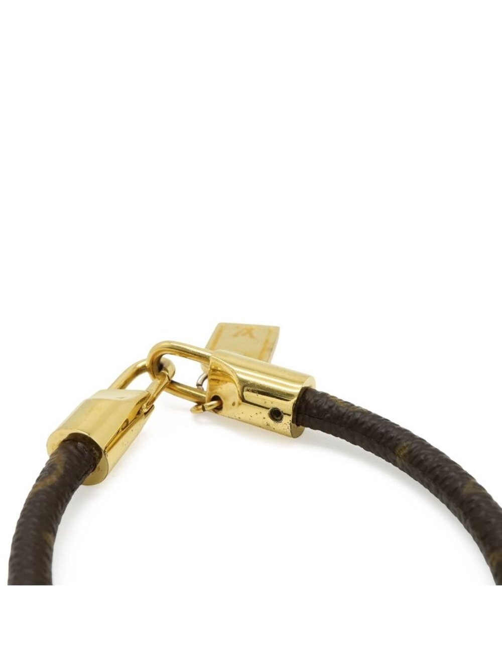 Louis Vuitton Monogram Bracelet Luck It Charm Gold - Picture 4 of 5
